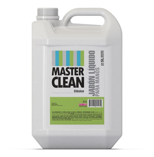 Jabón Líquido Para Manos Con Glicerina - Master Clean X 5lts
