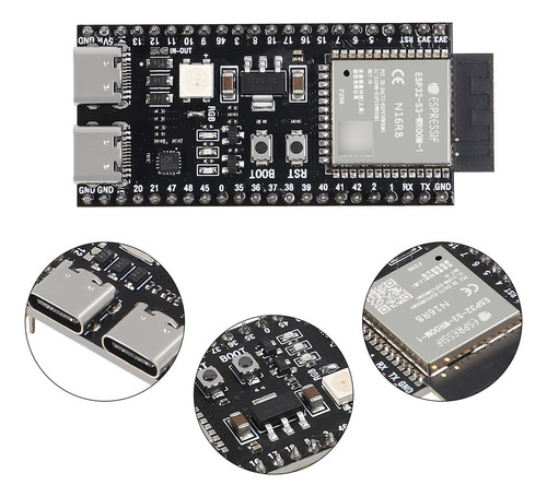 Aitrip 3pcs Esp32-s3-devkitc-1-n16r8 Placas De Desarrollo