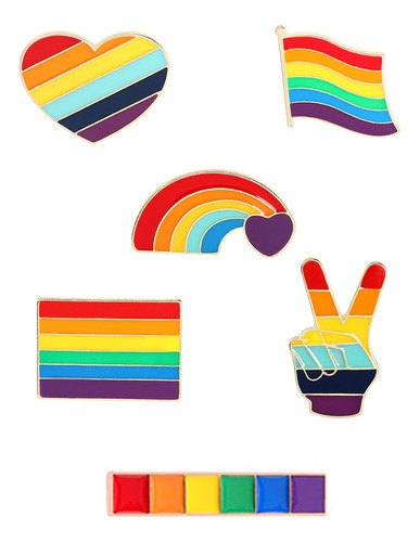 Pin Broche Bandeira Lgbtqia+ Cores Rainbow