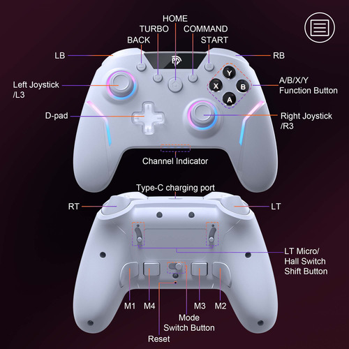 Easysmx X20 Control Bluetooth Inalambrico Gamepad Para Pc