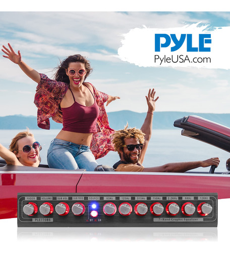 Ecualizador Gráfico Pyleusa De 7 Bandas Con Bluetooth Y Sub