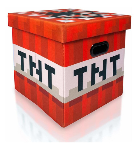 Minecraft Tnt Block - Cubo De Almacenamiento Organizador De