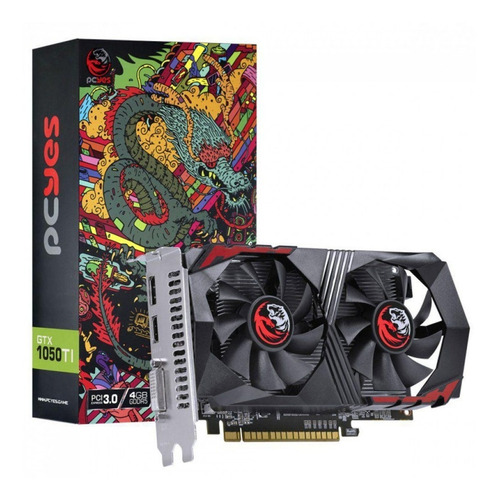 Imagem 1 de 1 de Vga Gtx 1050 Ti 4gb Gddr5 - Graffiti Series Pa1050tigtx4dr5