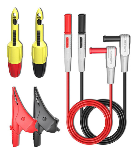 Kit De Condutores De Exame De Multímetro De 6 Peças Com Clip