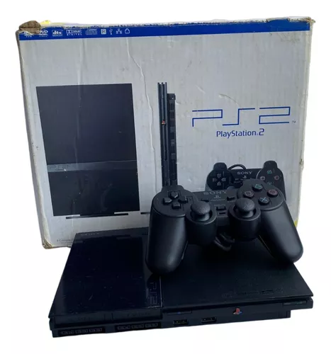 Consola Ps2 Slim Con Caja Original Playstation 2 Usada