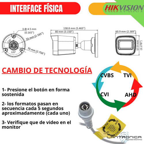 Imagen 4 de 9 de Camara Seguridad Hikvision 2mp Full Hd 1080p Exterior 2.8mm