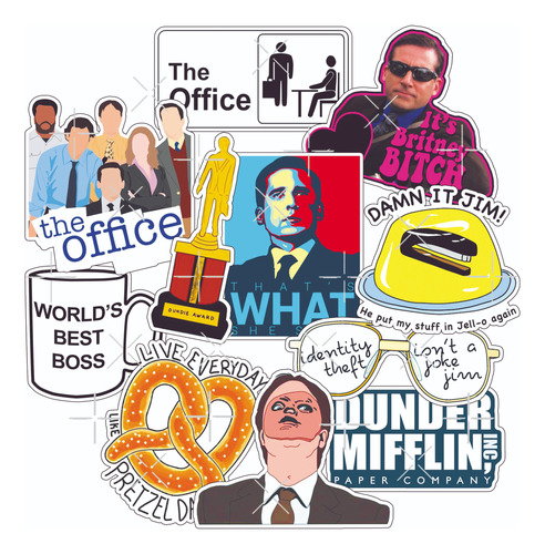 Pack Stickers Calcos Vinilos Serie The Office - Termo Pc
