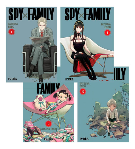 Manga Spy X Family 4 Tomos 1 - 3 - 9 - 10 Outlet Ivrea