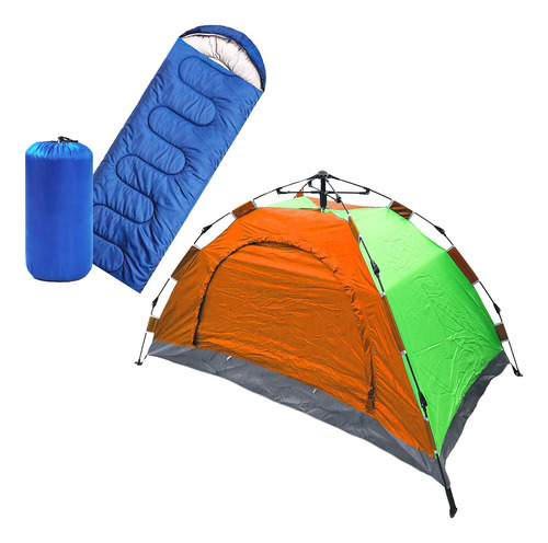 Barraca Camping Montagem Automática Com Saco De Dormir Top