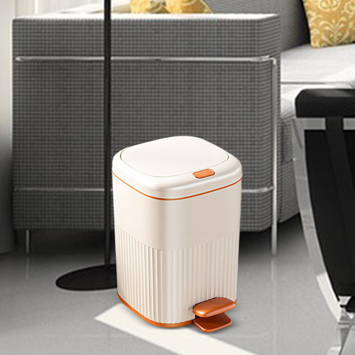 Cubo De Basura Con Pedal Para Cocina, Cesta De Papel, 10l