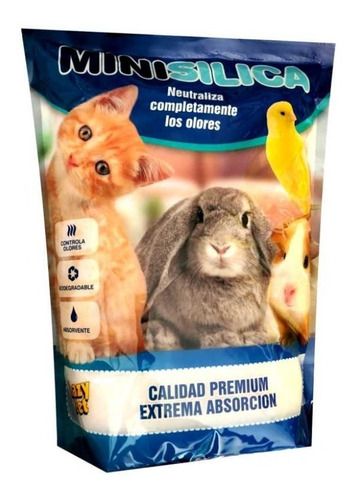 Piedras Sanitarias Mini Silica  Gatos Mascotas 3.8lt Lazycat