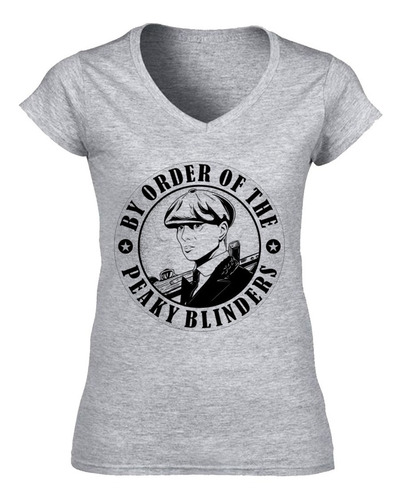 Remera Peaky Blinders  - Mujer Escote V By The Order Of Pb