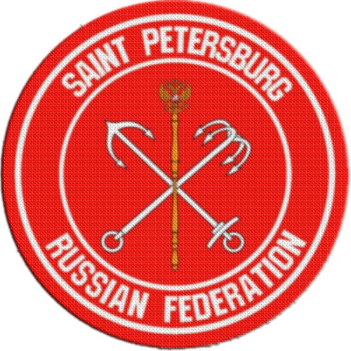 Parche Escudo Circular Rusia San Petersburgo