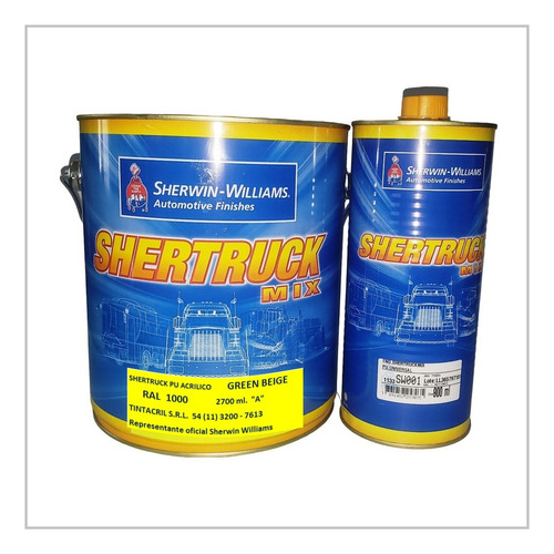 Pintura Poliuretano Ral 1000 X 3.6 Lts. Beige Verdoso