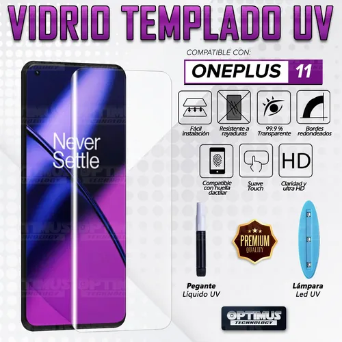 Vidrio Templado Uv Compatible Con Oneplus 11 5g 2023
