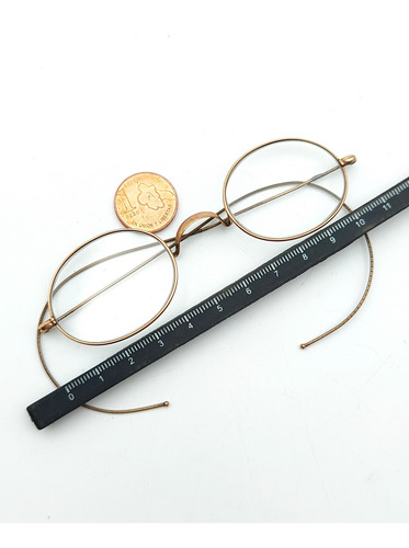 Anteojos Lentes Impertinentes Enchapados Oro (m1) - Moda (Usado)