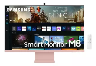 Monitor Smart Samsung M8 32' Rosa 4k Wifi Bluetooth Wcam Usb