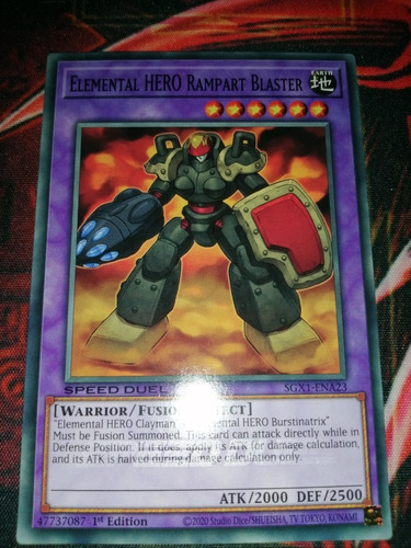 Elemental Hero Rampart Blaster Yu-gi-oh! Original Konami