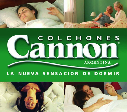 Colchón 1 plaza de resortes Cannon Resortes Soñar blanco - 80cm x 190cm x 23cm