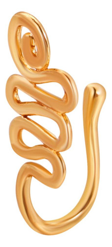 Sin Piercing Nariz Anillo En Forma De U Clip De Oreja De Oro