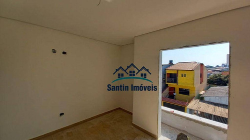 Sobrado + Cobertura Com 03 Quartos(01 Suíte )espaço Gourmet, 04 Vagas À Venda, 150 M² - Vila Alto De Santo André - Santo André/sp - So0414