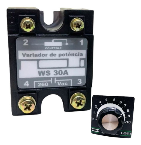 Variador De Tensão E Potencia 30a Ws30a Potenciômetro 220k