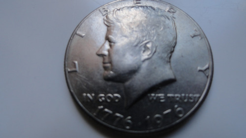 Imagen 2 de 2 de Moneda Coleccionable De 1/2 Dolar Usa, Bicentenario Kennedy