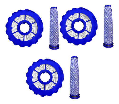 3 Juegos De Filtro Trasero, Filtro Delantero De Repuesto Par