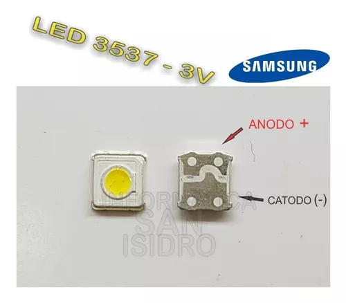 4 LED mod.3535 for Ricambio Backlight Samsung TV 1,25W 3V 100-110LM