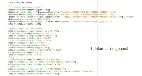 Clase Php Para Generar Xml Cfdi V3.3 Listo Para Timbrar