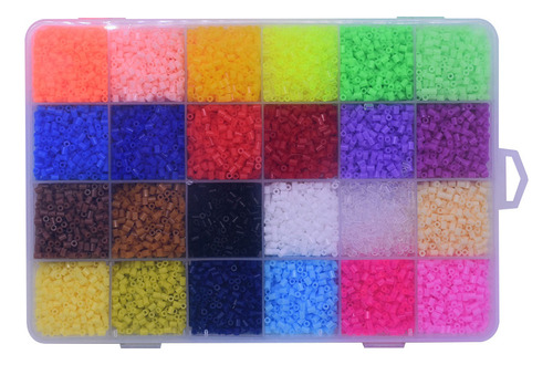 Juego De Proyectos Diy Fuse Beads, 24 Colores, Hecho A Mano