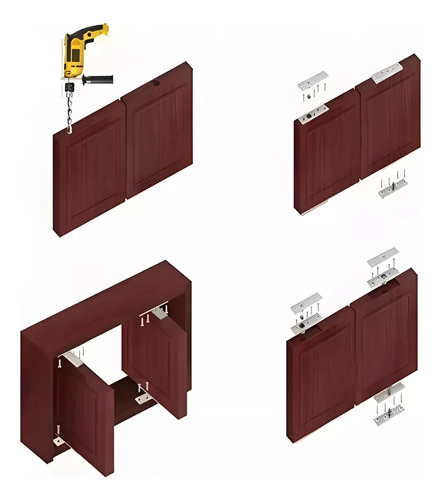 Bisagras Para Puertas Giratoria De 360 Grados Pivote 8pz