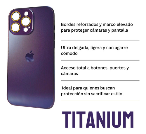 Funda Para iPhone Titanio Con Proteccion De Camara