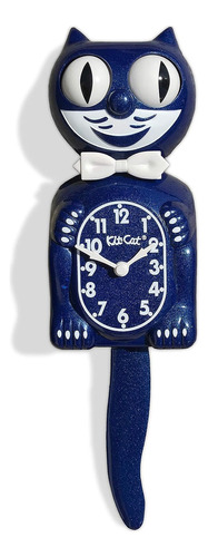 Nuevo Kit Cat Klock - Reloj De Pared Analógico, Color Azul Y