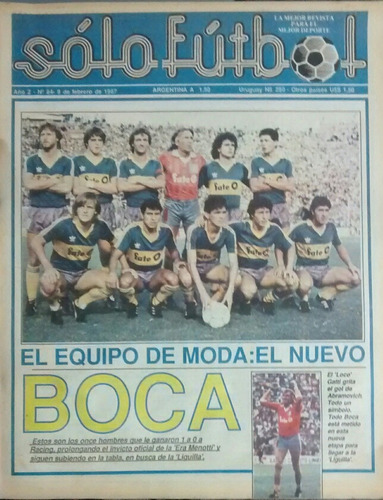 Solo Futbol 84 Tapa Boca,figuritas Newells,poster Ferro Pico