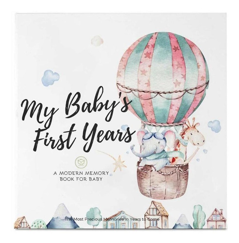 Baby First 5 Years Memory Book Journal  90 Páginas De Tapa