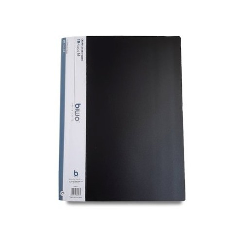 Carpeta Plastica A4 Negro Con 40 Folios Biwo