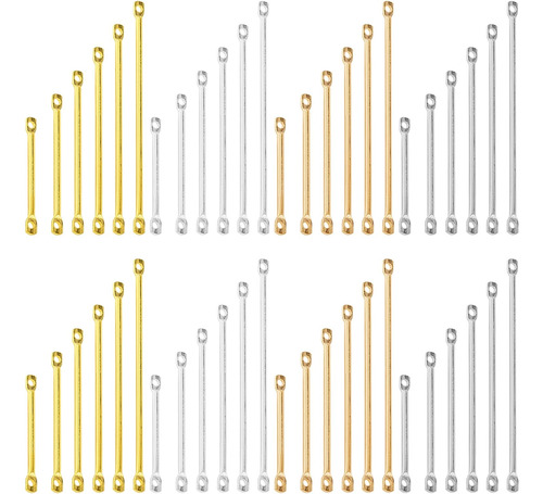 240 Piezas Conectores De Barra De Latón Hacer Joyas, C...