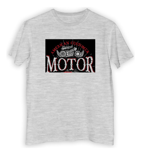 Remera Niño Vehiculos Motor American Custom Moto M1