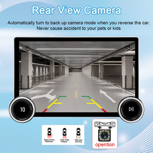 C-jestéreo Carplay 4+64gb Android 13 2k Touch Screen Camera.