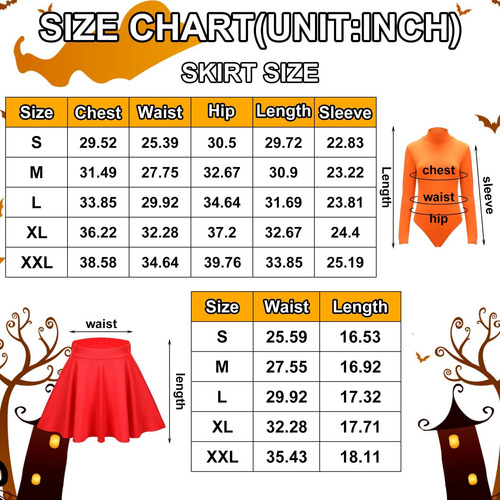 Hercicy Disfraz De Halloween Para Adulto, Color Naranja, Pel