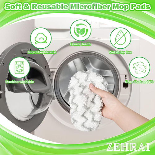 Paquete De 3 Almohadillas De Microfibra Reutilizables Compat