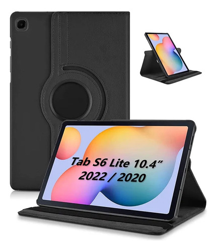 Funda Para Samsung Galaxy Tab S6 Lite Giratorio Negro
