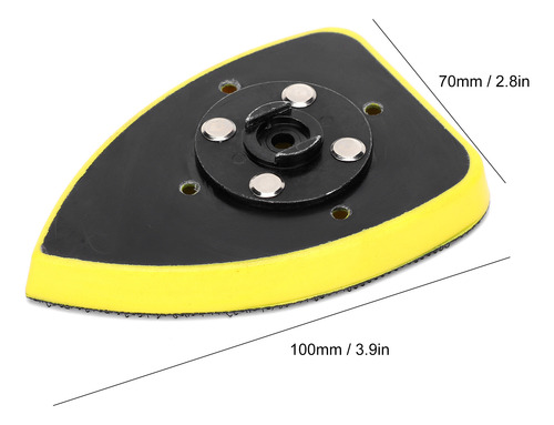 Almohadilla De Lijado Triangular De 70 X 100 Mm, Lijadora Un