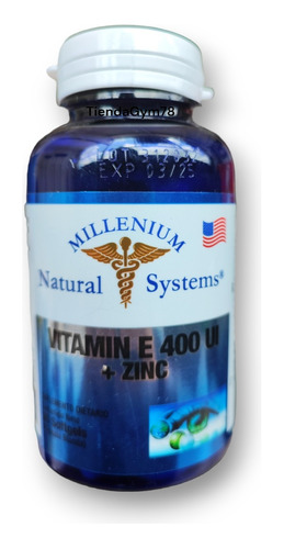 Vitamina E 400 Iu + Zinc X 60