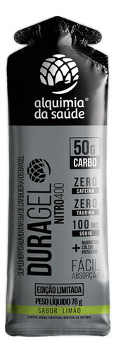 Duragel Nitro400 50g Carbo Alquimia Da Saude (box 15 Sachês) Sabor Nitro400 Limão
