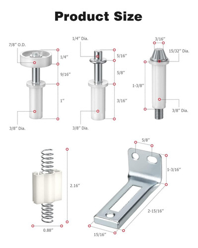 Kit De Herrajes Para Puerta Plegable De 16 Piezas, Kit De