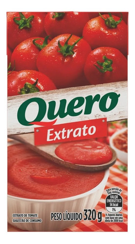 Extrato de Tomate Quero Extrato em caixa 320 g
