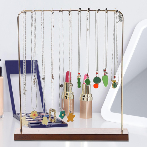 Soporte De Joyería Moderno Con 22 Ganchos Ahorro De Espacio