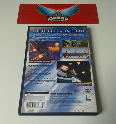 Star Wars Jedi Starfighter Ps2 Original Completo Americano